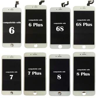 Lcd De Qualité Aaaa Compatible Avec Iphone 6 6 Plus 6s 6s Plus 7 7 8 8 Plus, Écran Tactile 3d Parfait D'assemblage De Numériseur