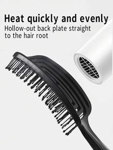 黑色蓬松梳1件湿发重塑按摩头发蓬松镂空干湿两用弹力梳不堵头发