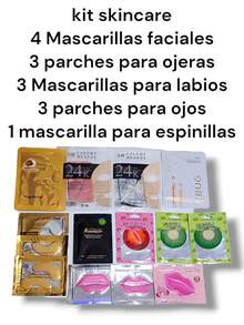 14 Pieces Skincare Kit Moisturizing Masks - 藍色 - 查看 2