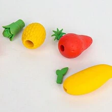 Borrador De Fruta Lindo Con Forma De Mango Y Diseño De Dibujos Animados - Amarillo - Ver 7