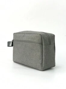 1pc Travel Men's Toiletry Bag Women Cosmetic Case Waterproof Ladies Makeup Bag Beauty Wash Pouch Handbag Organizer Toiletry Bags Summer Travel Essentials For Beach Vacation Holiday School Supplies Dorm Essentials Back To School - Grey - View 4