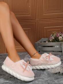 女士秋冬季厚實毛絨舒適家居保暖鞋