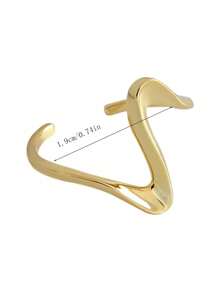 Fashionable and Popular Men Hollow Out Cuff Ring Stainless Steel for Jewelry Gift and for a Stylish Look