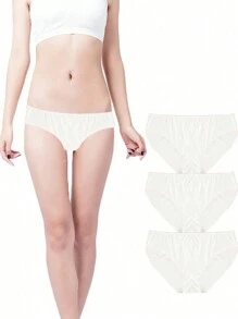 3入/包一次性女士無菌內衣褲,商務旅行必備
