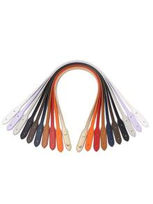 2pcs Solid Color Pu Leather Replacement Bag Straps - Brown - View 9