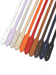 2pcs Solid Color Pu Leather Replacement Bag Straps - Brown - View 8