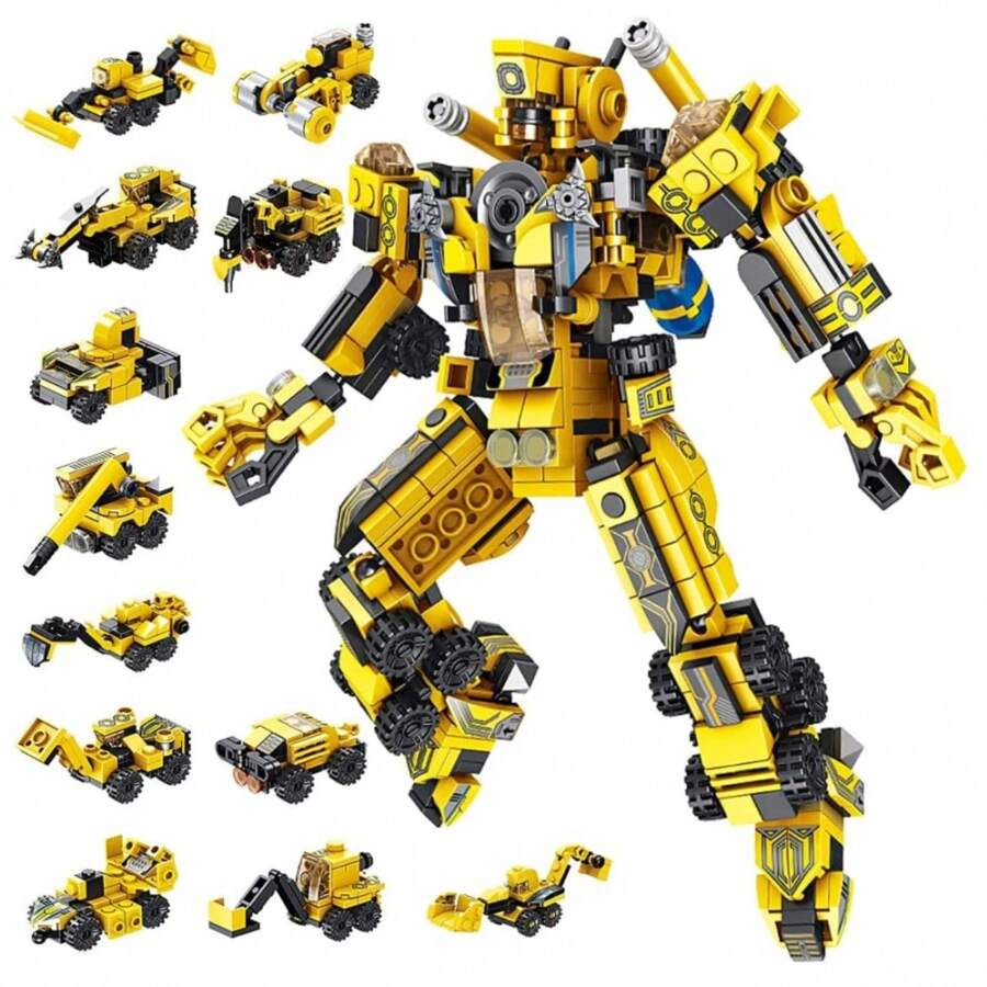 Building Block Sets Room Decoration - Yellow - View 1