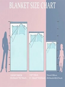 1入組數字印花珊瑚絨毛毯,具有聖誕圖案,適用於四季 - 彩色 - 查看 2