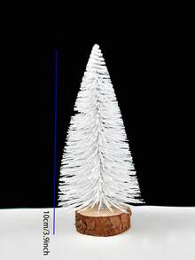 6 cái - Cây thông noel , Giáng sinh Đồ trang trí , Nhân tạo Cây , Nhà  Đồ trang trí , Bàn Đồ trang trí - trắng - Xem 4