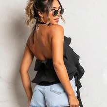 Women Tank Tops & Camis - 黑色 - 查看 2