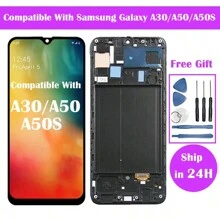 Incell Lcd Compatible Con Samsung A30 A50 A50s Pantalla Lcd Con Pantalla Táctil Digitalizar - Negro - Ver 1