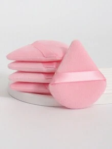 5 个三角形天鹅绒粉扑，专为修容、眼周和眼角涂抹而设计，配有化妆海绵用于混合粉底，适合所有皮肤类型。 - 彩色 - 查看 3