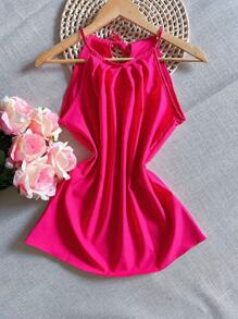 Women Tank Tops & Camis - Màu Hồng Tươi - Xem 1