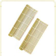 1pc Bamboo Sushi Curtain Green Seaweed Roll Sushi Mat Japanese Rice Roll Tool - blue - View 3