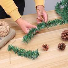 1pc 5.5m Christmas Rattan Vine, Colorful Fluffy Tinsel Decoration, 7cm Wide Home Decor Christmas Decorations Room Decor Winter