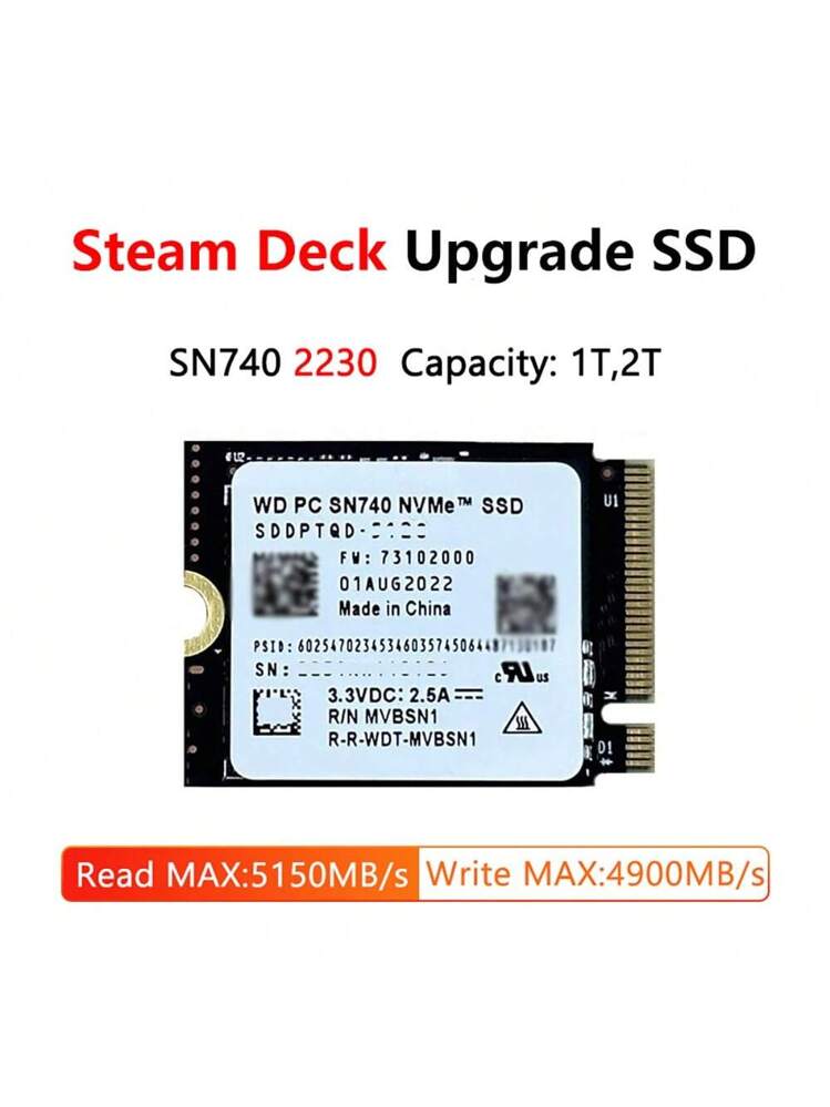 Western Digital Wd Sn740 2230 M.2 Ssd 2tb 1tb 512gb Microsoft