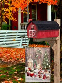 1pc Christmas Series Pattern Printed Garden Flag - Color - View 7