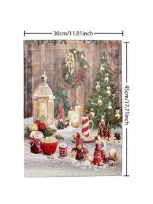 1pc Christmas Series Pattern Printed Garden Flag - Color - View 3