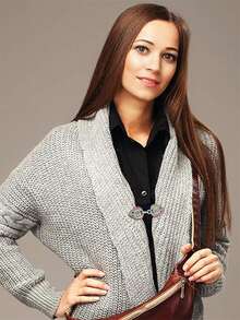 4pcs Colorful Sweater Clips Shawl Clasp Cape Clips Set, Clothing Decoration Accessory - Multicolor - View 3