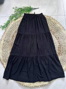 Women Skirts - 黑色 - 查看 1