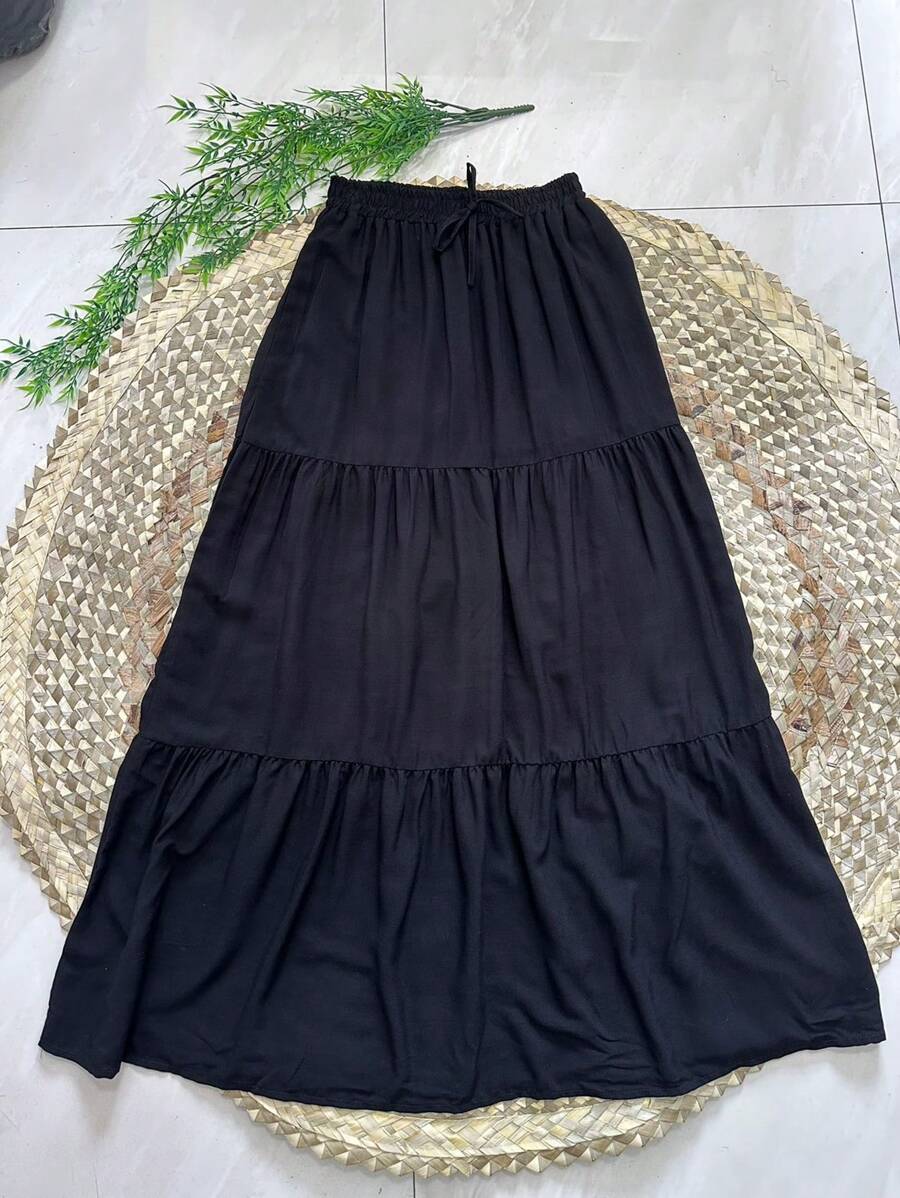 Women Skirts - 黑色 - 查看 1