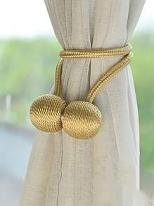 1pc Modern Magnetic Curtain Tieback, No Drilling Curtain Buckle With Simple Design For Easy Installation