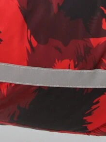 秋冬寵物衣服 大狗加厚保暖反光外套+衣 適合戶外活動 紅色 - 紅色 - 查看 5