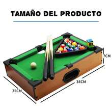 Snooker Mini Mesa De Billar Game Para Niños, Fiesta En Casa Mini Mesa De Billar Juego Pool De Juegos De Mesa Niños Juegos y Juguetes Juegos de Salón Pool Mesas - Verde - Ver 3