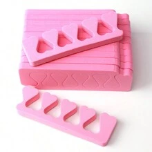 30入組eva指甲美甲隔離海綿,可隔離指頭和腳趾油漆,方便美甲工具 - 粉色 - 查看 4