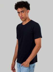 Men T-Shirts - 黑色 - 查看 3