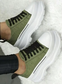 Women Casual Shoes - 綠色 - 查看 1