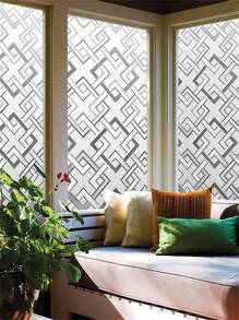 1 cuộn phim cửa sổ mờ phim bảo vệ cửa sổ phim tĩnh bám cửa sổ vinyl kính mờ nhãn dán không dính chống tia cực tím mờ hình vuông cho văn phòng phòng ngủ phòng khách - Nhiều màu - Xem 6