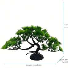 1 pièce Plante de simulation d'aquarium, plantes aquatiques pour aquarium en plastique artificiel, herbe aquatique, décoration sous-marine, arbre de pin artificiel créatif, herbe aquatique factice pour aquarium, décoration de bureau réaliste et indéfectible