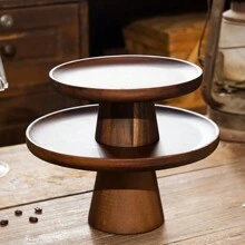 Soporte de pastel de madera con patas altas, regalo de Navidad