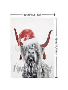 1pc Christmas Pattern Printed Garden Flag - Colourful - View 3