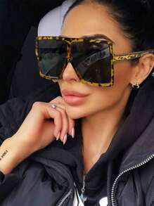 时尚方形超大眼镜 女士时尚眼镜