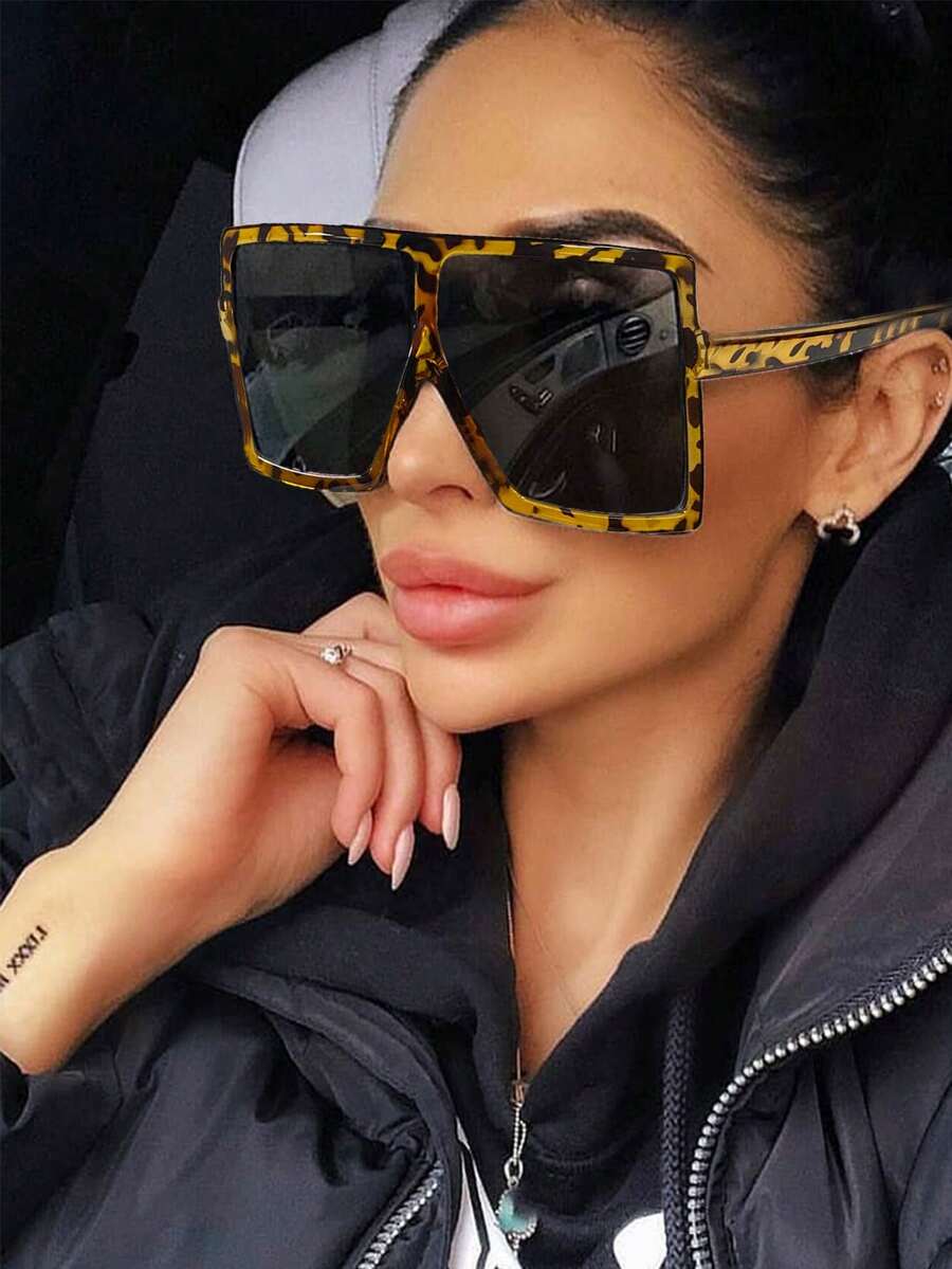 时尚方形超大眼镜 女士时尚眼镜