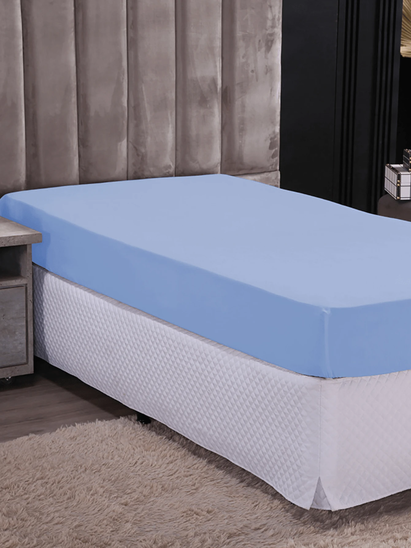 Fitted Sheets - Màu xanh lam - Xem 1