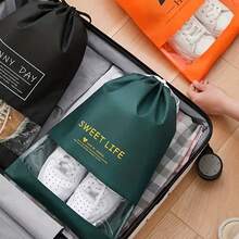 1 cái Du lịch Bảo quản giày , Có thể mang đi Chống bụi Dây rút Túi bảo quản , Chống vàng Túi khô Lưu trữ du lịch Giày Bụi bặm Cái túi Giày Hành lý Bao bì , Du lịch Bảo quản giày , Chống bụi Giày Bao bì , Có thể mang đi Vải Bảo quản giày , Bảo quản giày , Gấp di động Túi dây rút , Du lịch Đa chức năng Cái túi - màu xanh lá - Xem 5