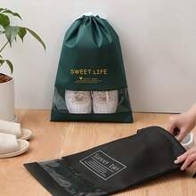 1 cái Du lịch Bảo quản giày , Có thể mang đi Chống bụi Dây rút Túi bảo quản , Chống vàng Túi khô Lưu trữ du lịch Giày Bụi bặm Cái túi Giày Hành lý Bao bì , Du lịch Bảo quản giày , Chống bụi Giày Bao bì , Có thể mang đi Vải Bảo quản giày , Bảo quản giày , Gấp di động Túi dây rút , Du lịch Đa chức năng Cái túi - màu xanh lá - Xem 3