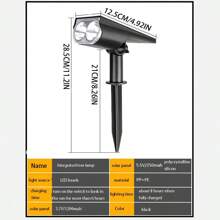 1pc Solar Powered Spotlight With Tree Lamp Holder For Outdoor Landscape Decoration Of Garden Villa, Lawn