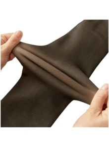 LEGINGS TYPE OF FLUFFY, WARM TIGHTS, THICK TIGHTS - Black - View 3