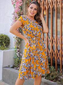 Women Dresses - Màu vàng - Xem 1