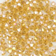 200 chiếc 3MM Hình thoi Hình dạng Nhọn Pha lê trong suốt Hạt AB Màu sắc Hạt lỏng lẻo Để làm đồ trang sức DIY , Óng ánh - 3mm - Xem 10