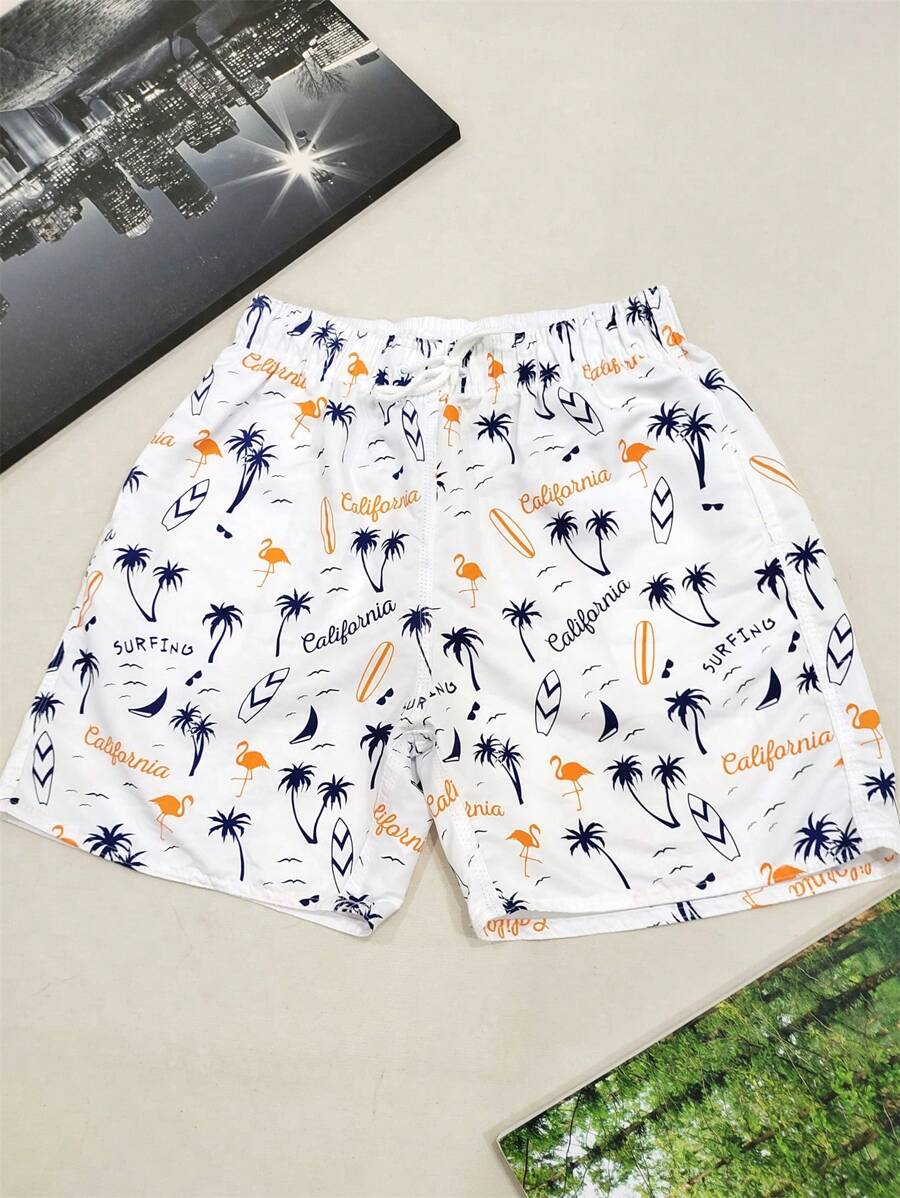 Men Shorts - 黃色 - 查看 1