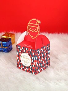 4pcs Christmas Apple Box Christmas Eve Fruit Packaging Gift Box Christmas Packaging Box Candy Box - Multicolor - View 7