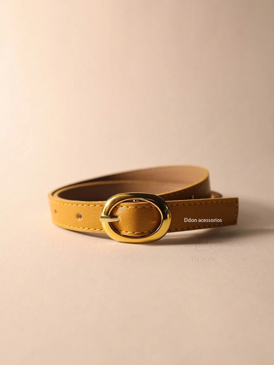 Women Belts - Màu Mù tạt vàng - Xem 1