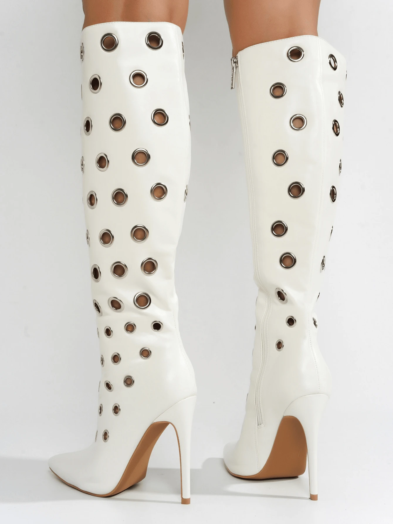 ankle length high heel boots