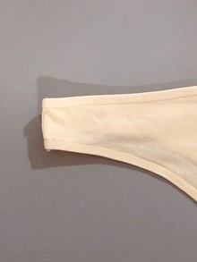 5 Piezas/set Tanga De Mujer Color Nude - Beis - Ver 6