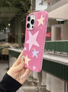 1 Vỏ điện thoại có kết cấu độ bóng cao hình ngôi sao năm cánh màu hồng Tương thích với iPhone - Nhiều màu - Xem 3